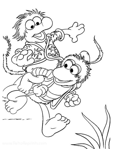 Fraggle Rock Jim Hensons Coloring Pages Coloring Books At Retro