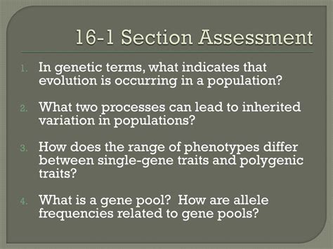 Ppt 16 1 Genes And Variation Powerpoint Presentation Free Download Id1917367