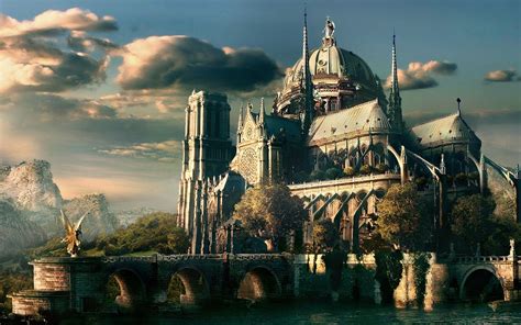 castle, fantasy art, concept art, artwork, HD Wallpaper | Rare Gallery