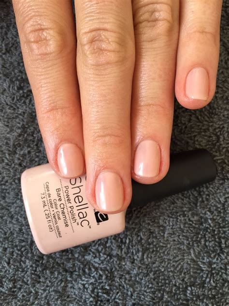 Cnd Shellac Nails Bare Chemise Simply Elegant And Barely There