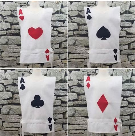 Card Tunics Playing Card Costume Card Costume Hearts Playing Cards