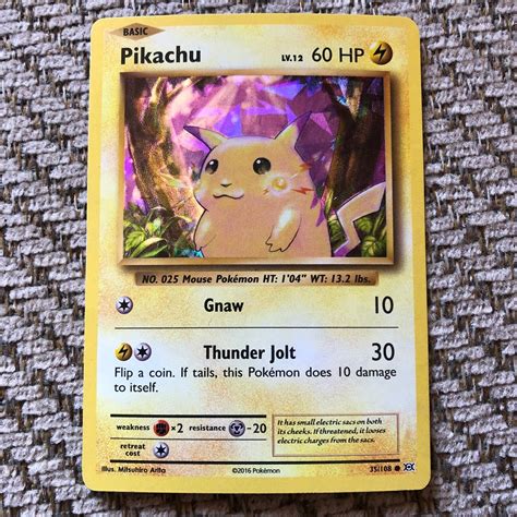 Pikachu Card HOLO 2016 35 108 LV 12 60HP EBay