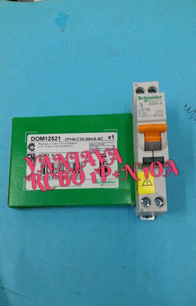 Jual RCBO SLIM DOMAE 1P N 10A SCHNEIDER Di Lapak YANJAYA KENARI Bukalapak