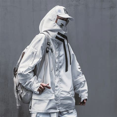 White Techwear Jacket Ubicaciondepersonas Cdmx Gob Mx