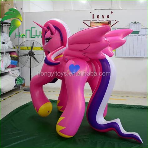 Hongyi New Design Inflatable Pink Horse Customized Inflatable Animals