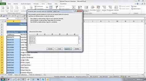 Tutorial Excel Herramienta Texto En Columnas YouTube