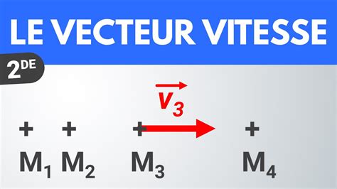 Le Vecteur Vitesse Seconde Physique Chimie Youtube