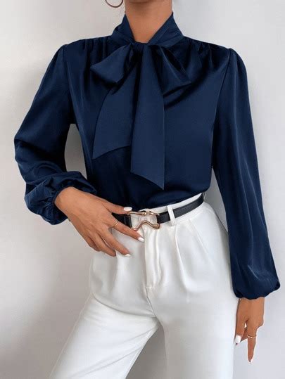 Satin Blouses Shein Uk