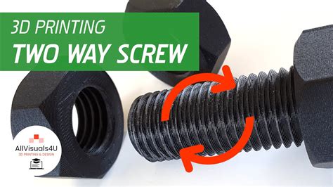 🔩 Double Threaded Screw Thread In Two Directions At Once 3d