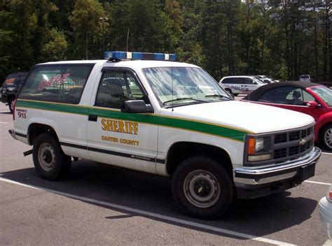 Tahoe Carter County Sheriff Police Cars