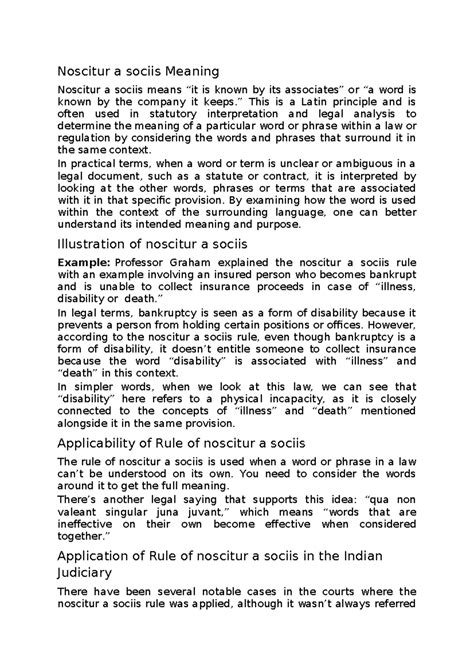 Noscitur A Sociis Meaning 2