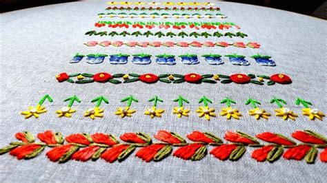 10 Simple Hand Embroidery Borderlines Amazing Embroidery Designs