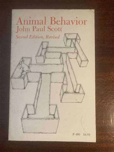 Animal Behavior John Paul Scott Paperback Book Vintage 1972 Revised