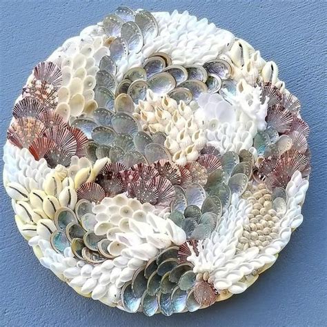 Sea Shell Wall Art Coastal Wall Art Home Decor Shell Art Shell - Etsy | Seashell crafts ...