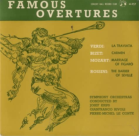 Various Classical And Orchestral Famous Overtures Ep Uk 7 Vinyl Single