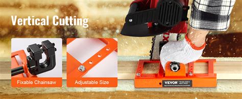 Vevor Chainsaw Mill Vertical Lumber Cutting Guide With Cutting