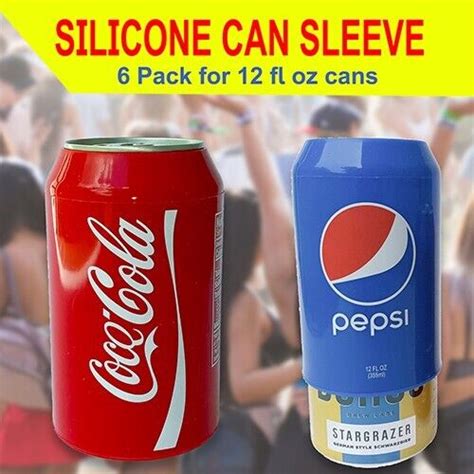 Silicone Beer Can Covers Hide A Beer 6 Pack Six Different Can Wraps