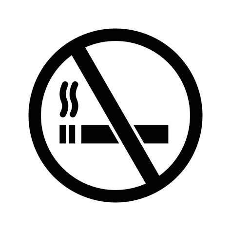 No Smoking Vector Icon Vector Art At Vecteezy