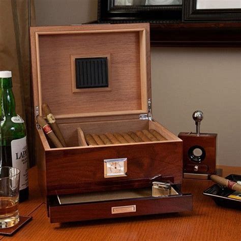 Marquee Buckman Engraved Cigar Box Set With Buckman Glasses Artofit