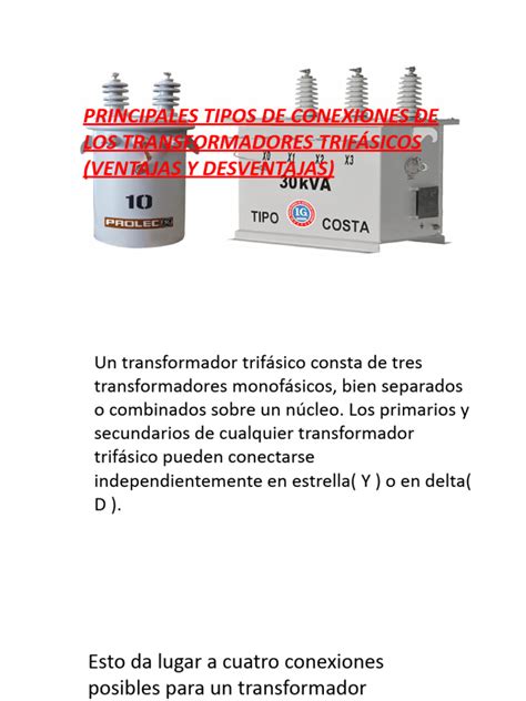 Conexiones De Los Transformadores Pdf Transformador Inductor