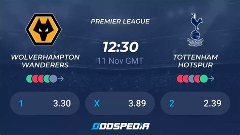 Wolverhampton Wanderers Vs Tottenham Hotspur Predictions Odds Live