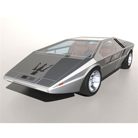 1971 Maserati Boomerang Concept Car 3D Model MAX | CGTrader.com