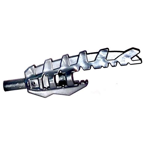 LEGO Flat Silver Sword With Serrated Blade With Bar Holder 11107