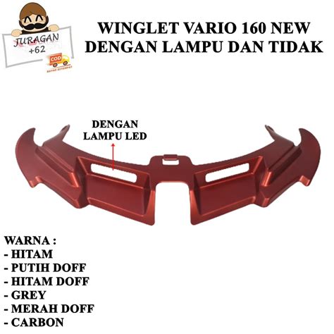 Jual Winglet Vario Abs Cbs New Keyless Key Less Lampu Led Wingled