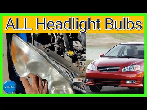 Toyota Corolla Headlight Bulb Replacement Guide 022 44 OFF