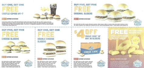 White Castle Coupons Printable 2024 Printable - Nolie Angelita