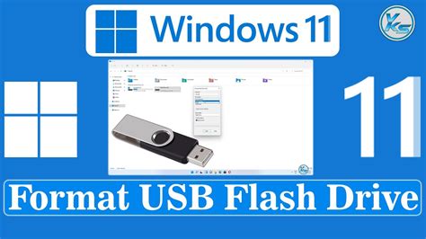 How To Format Usb Flash Drive On Windows 11 Youtube