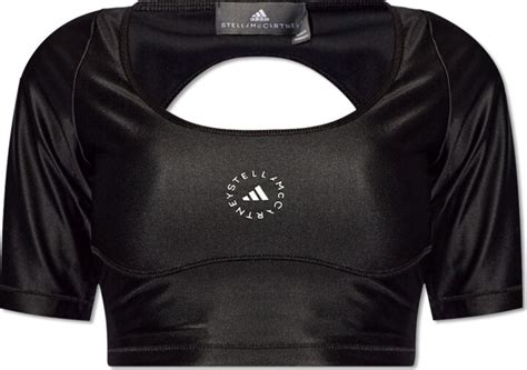 Adidas By Stella Mccartney Top With Cut Outs Black Shopstyle