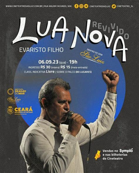 Cineteatro São Luiz recebe cantor e compositor Evaristo Filho nesta