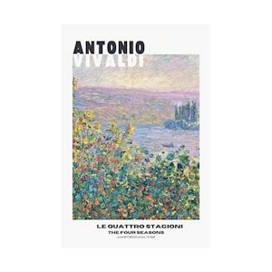 Antonio Vivaldi the Four Seasons Poster, Classical Music Art, Classical ...