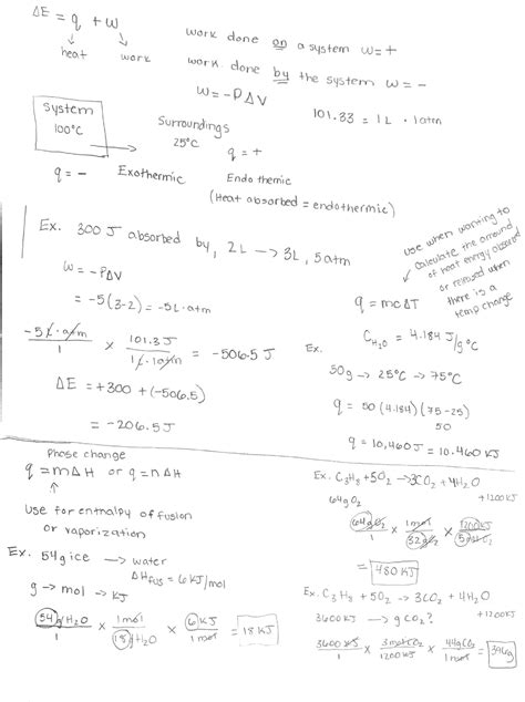 Thermochemistry Notes Chem Studocu