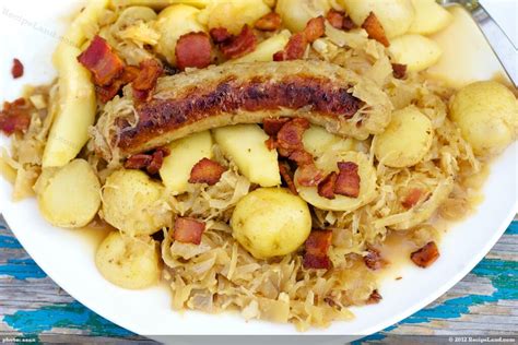 Octoberfest Bratwurst and Sauerkraut Skillet Dinner Recipe