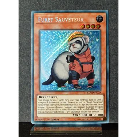 Carte Yu Gi Oh Cotd Fr Furet Sauveteur Secret Rare Neuf Fr