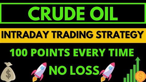 Intraday Strategy For Crudeoil Best Crude Oil Intraday Trading