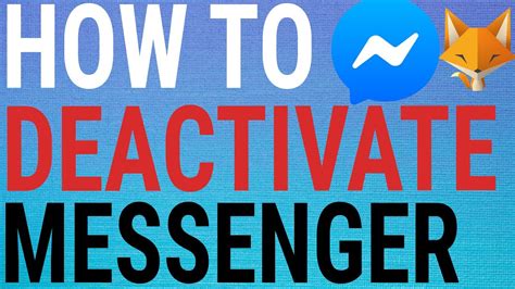 How To Temporarily Deactivate Messenger Account YouTube