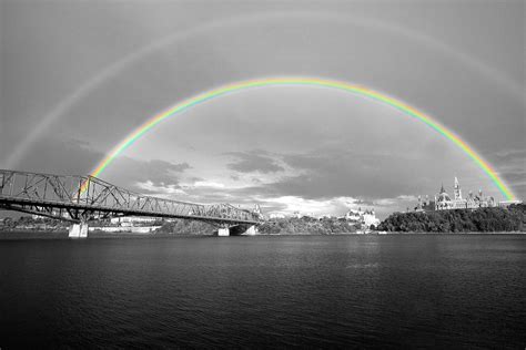 Beautiful Rainbow Black and white photography | Black and White Photography