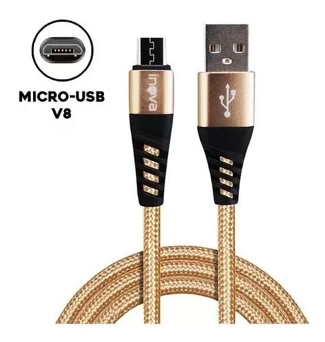 Cabo Carregador Mini Usb V Android Turbo Refor Ado Metros Cor