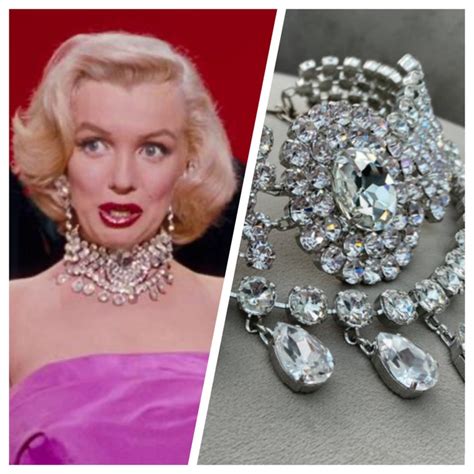 Collier Marilyn Monroe Les Diamants Sont Un Bijou Pour Les Etsy