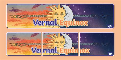 Vernal Equinox Display Banner Professor Feito Twinkl