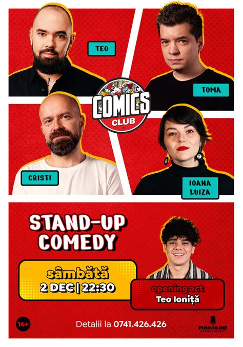 Bilete Stand Up Cu Cristi Toma Teo I Ioana Luiza La Comicsclub