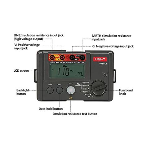 UT501A LCD Isolation Numérique Multimètre Testeur d Isolation Mètre