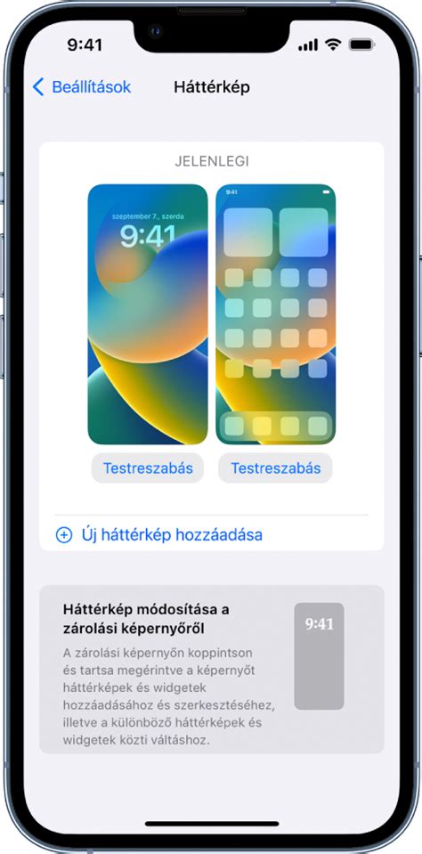 A háttérkép módosítása az iPhone on Apple Támogatás HU