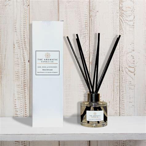 Lime Basil Mandarin Reed Diffuser The Aromatic Candle Co