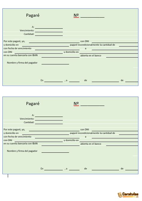 Modelo Pagaré Para Imprimir 【descarga Gratis Editable Word Pdf】