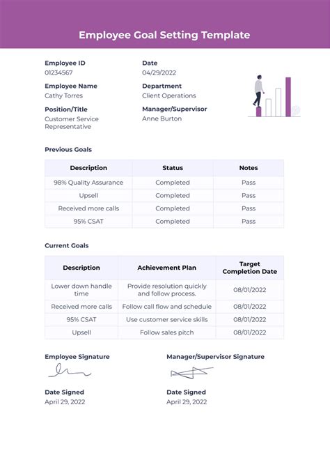 Employee Goal Setting Template Pdf Templates Jotform