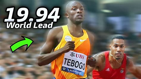 Full Race Letsile Tebogo New World Lead In Epic 200m In 19 94 At ASA